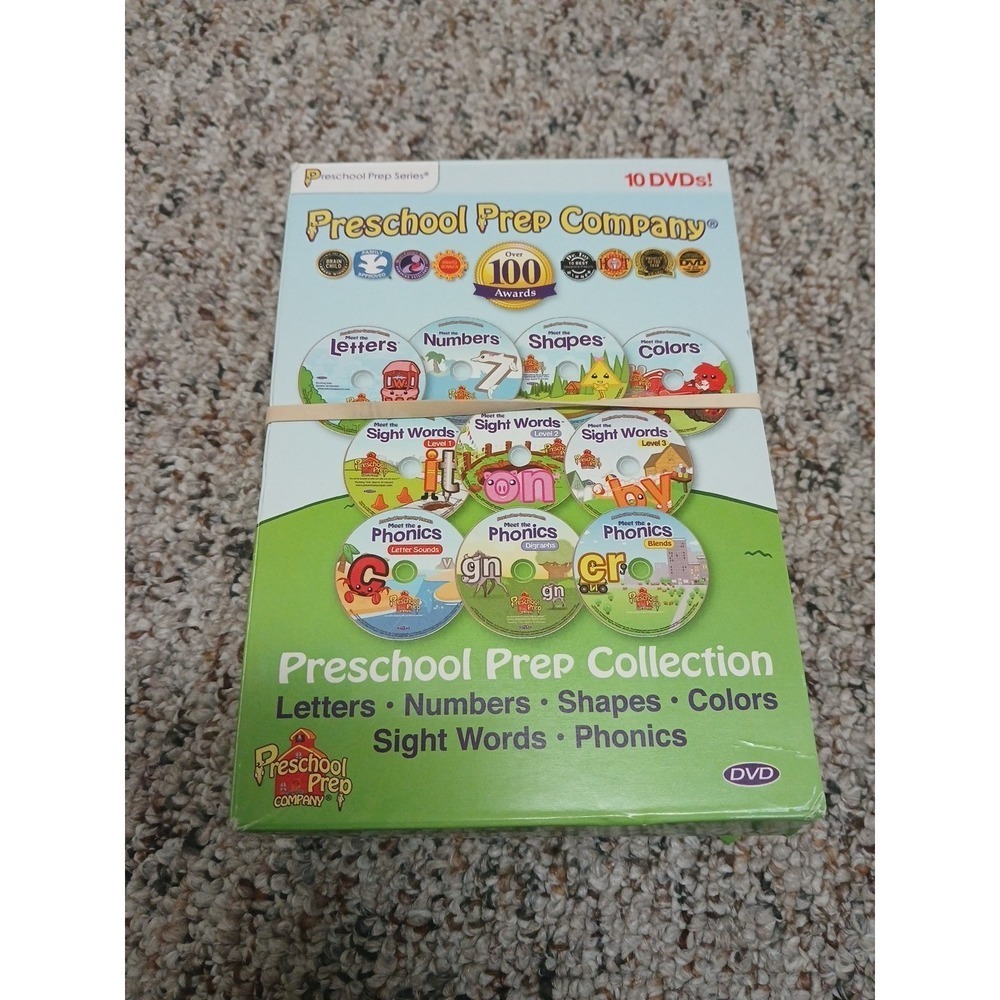 Preschool Prep Series Company Collection 10 DVD Set Letters Numbers Shapes